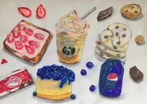 Food sketching Алиса, 9 лет — Стельмах Анна Юрьевна