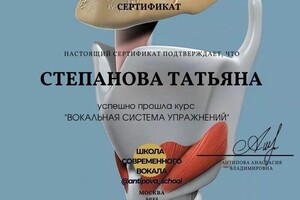 Диплом / сертификат №3 — Степанова Татьяна Дмитриевна