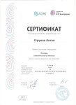 Диплом / сертификат №9 — Струков Антон Андреевич