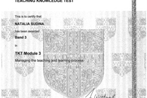 TKT Module 2 - Teaching Knowledge Test — Судьина Наталья Кирилловна