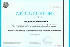 Портфолио №3 — Турэ Ясмина Николаевна