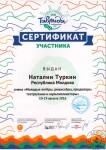 Сертификат участника Всероссийского Молодежного Форума 