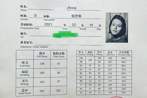 Подготовка к HSK, ученица, 13 лет, училась 3 года, сдала HSK3. — Ван Жань