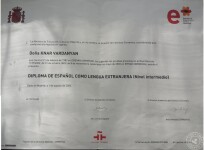 Diploma de español — Варданян Кнар Араевна