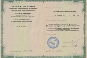 Диплом / сертификат №1 — Вольнова Виктория Николаевна
