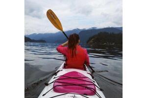 During kayaking in deep cove (Vancouver). If you speak English you can speak the world. — Вырва Галина Рашидовна