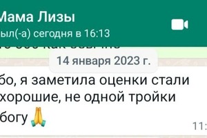 Переписка с мамой ученицы. Повышали успеваемость дочки в школе. — Яловенко Екатерина Андреевна