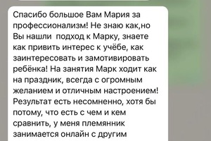 Мой самый юный ученик, занимаемся уже 2-й год. Результаты на лицо ! Занятия оффлайн со школьниками — Зангелова Мария Эфклитовна