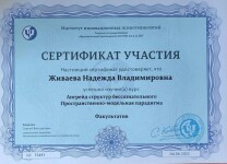 Диплом / сертификат №19 — Живаева Надежда Владимировна