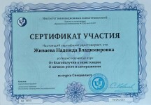 Диплом / сертификат №24 — Живаева Надежда Владимировна