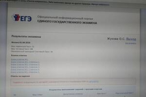 Результат сданного мной экзамена в 2019 году — Жукова Ольга Станиславовна