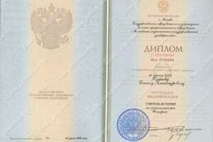 Диплом МПГУ (с отличием) — Жуйков Данил Александрович