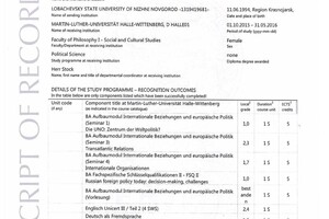 Стажировка в Университете Мартина Лютера Галле-Виттенберг (Германия) — Зотова Анастасия Владимировна