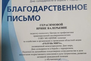 Герасимова Ирина Валерьевна — Диплом / сертификат №10