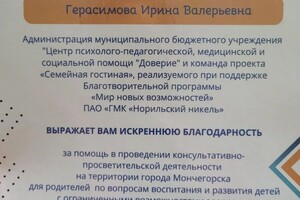 Герасимова Ирина Валерьевна — Диплом / сертификат №9