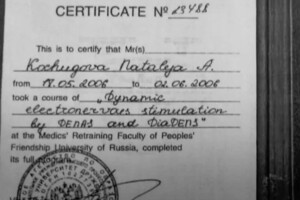 Кочугова Наталья Александровна — Диплом / сертификат №4