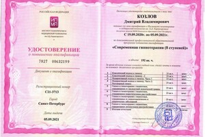 Диплом / сертификат №6 — Козлов Дмитрий Владимирович