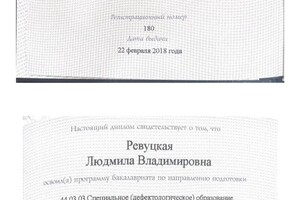 Диплом / сертификат №6 — Ревуцкая Людмила Владимировна