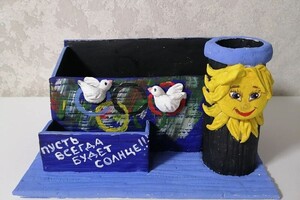 Смирнова Элина Юрьевна — Органайзер из гипса — Портфолио №12