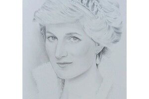 Журавель Оксана Викторовна — Моя работа карандашом. Портрет принцессы Дианы. — Портфолио №6