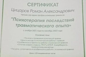 Диплом / сертификат №35 — Цицаров Роман Александрович