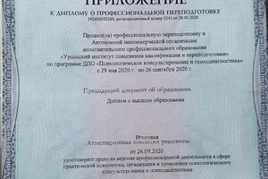 Диплом / сертификат №4 — Колебанова Анна Валерьевна