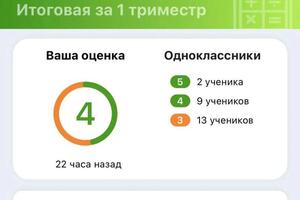 Заслуженная четверка ученика 6 класса. — Маркушина Светлана Вадимовна