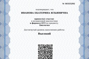 Диплом / сертификат №4 — Иванова Екатерина Ильинична