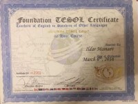 Foundation TESOL Certificate — Мамаев Ильдар Рафаэльевич