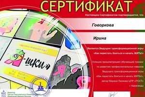 Диплом / сертификат №14 — Смирнова Ирина Владимировна