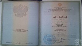 Диплом о высшем образовании по профилю 