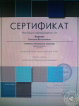 сертификат о наличии сайта учителя начальных классов — Воднева Евгения Васильевна