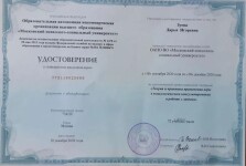 Диплом / сертификат №1 — Зуева Дарья Игоревна