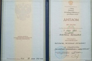 Диплом / сертификат №6 — Красникова Анастасия Валерьевна
