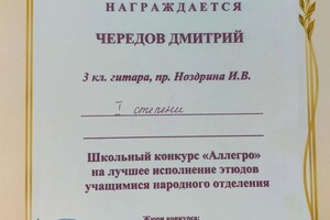 Диплом / сертификат №3 — Чередов Дмитрий Анатольевич