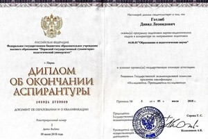Диплом / сертификат №7 — Готлиб Давид Леонидович