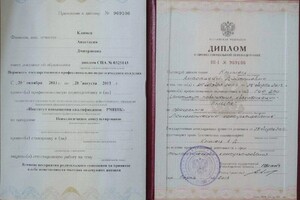 Диплом / сертификат №2 — Мальцева Анастасия Дмитриевна