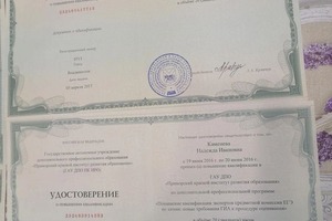 Диплом / сертификат №25 — Каменева Надежда Ивановна