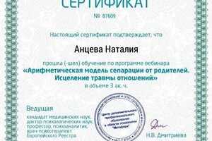 Диплом / сертификат №13 — Анцева Наталия Александровна