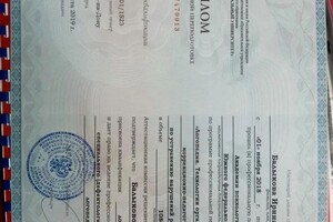 Балыкова Ирина Валериевна — Диплом / сертификат №1
