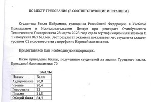 Диплом / сертификат №1 — Байрамова Раиля Рашидовна