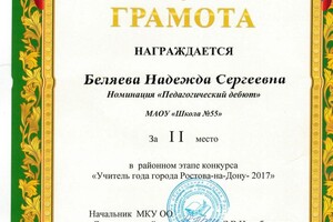 Сафронова Надежда Сергеевна — Портфолио №1