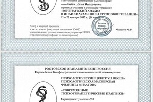 Бибик Анна Валерьевна — Диплом / сертификат №22