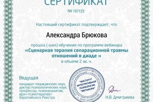 Брюкова Александра Алексеевна — Диплом / сертификат №6