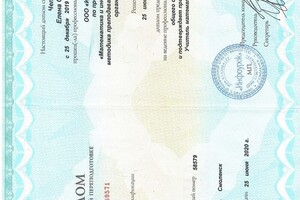 Чепелева Елена Сергеевна — Диплом / сертификат №1