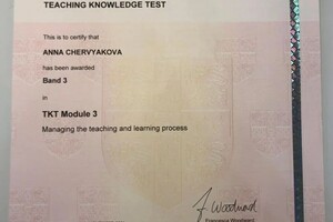 Червякова Анна Александровна — Диплом / сертификат №4