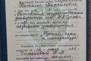 Дерновая Наталья Михайловна — Диплом / сертификат №1