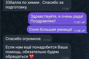 Егорова Анастасия Валерьевна — Отзыв родителя ученика — Портфолио №5