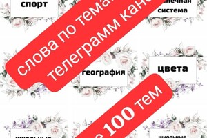 Федоренко Алена Александровна — Я собрала список слов по темам из разных учебных пособий (в основном английский язык). В английском языке метод.... — Портфолио №46