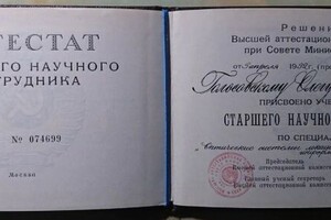 Голосовский Олег Анатольевич — Диплом / сертификат №2